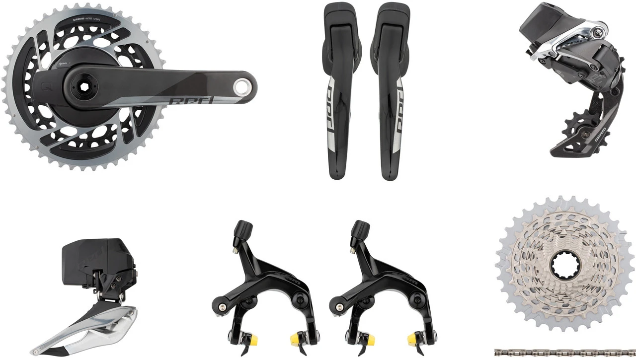 SRAM Red ETap AXS Road Powermeter Gruppe 2x12-fach 33-46 Mit Direct Mount